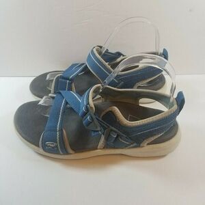 SOLE Womens 7 Navigate Hiking Outdoors Sandals Blue/White/Gray